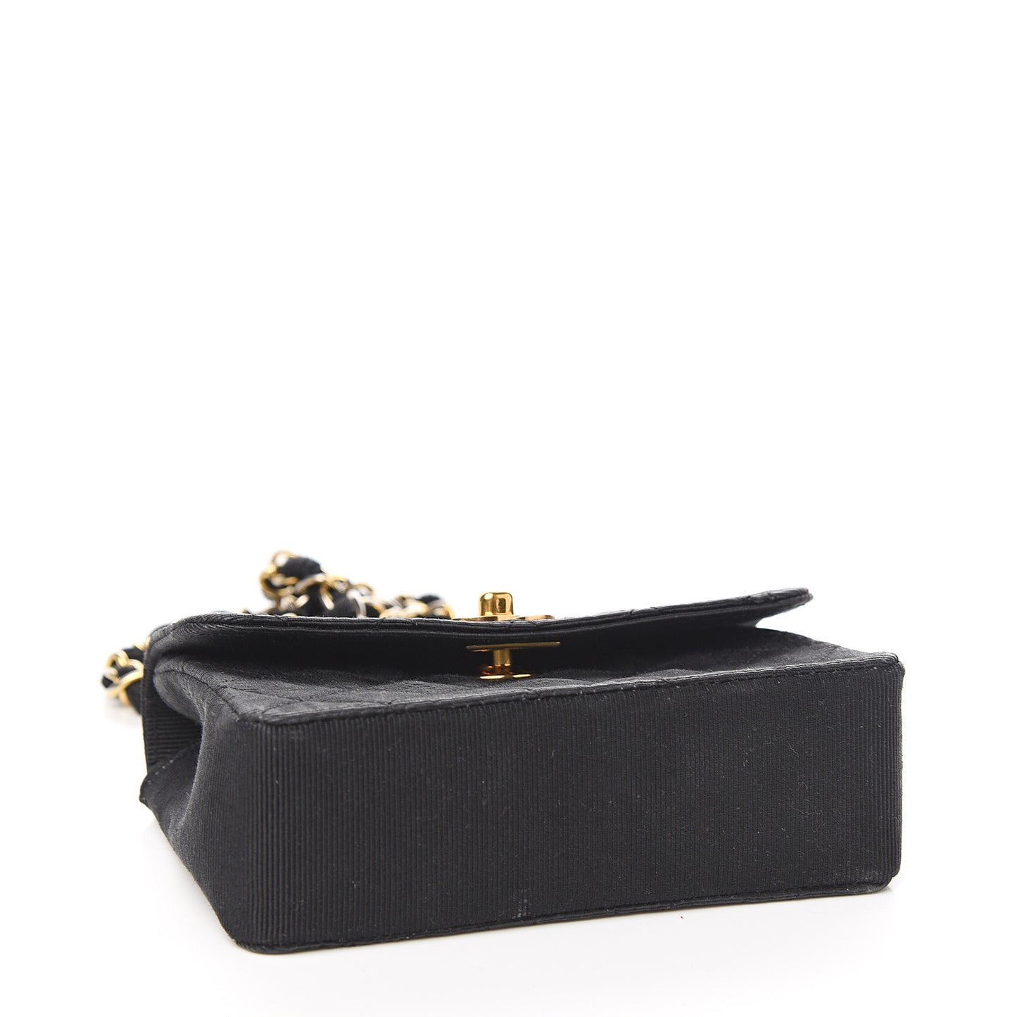 Jersey Quilted Mini Square Flap Black