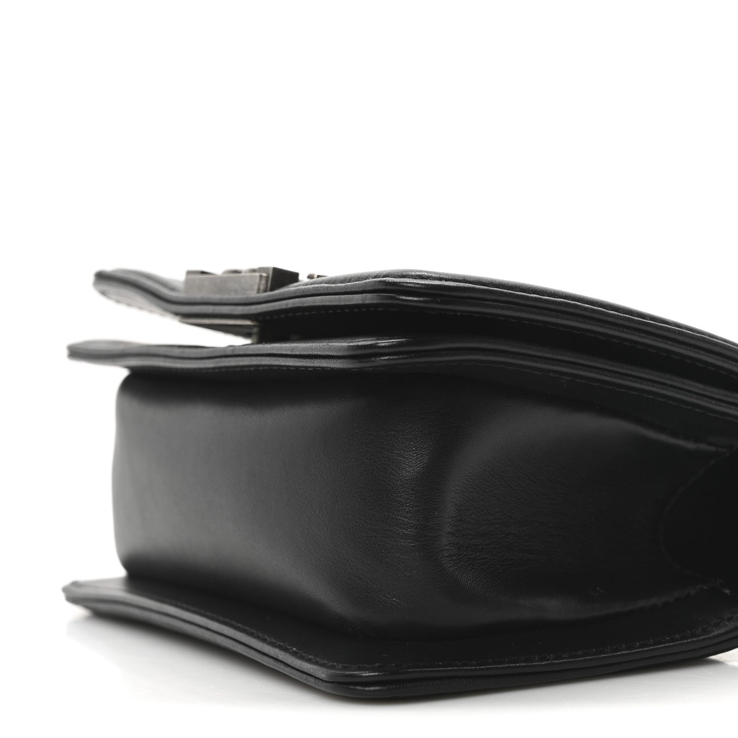 Galuchat Stingray Mini Boy Flap Black Silver
