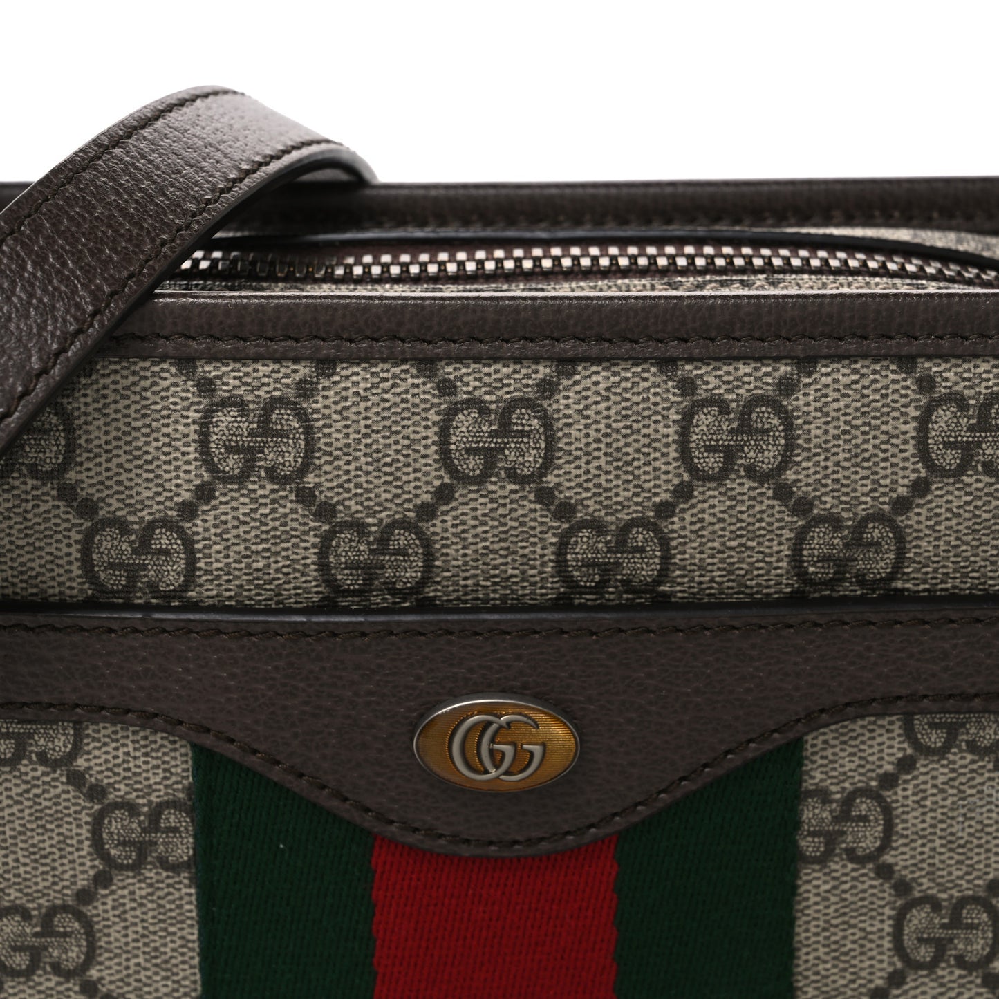 GG Supreme Monogram Web Ophidia Crossbody Bag Beige New Acero