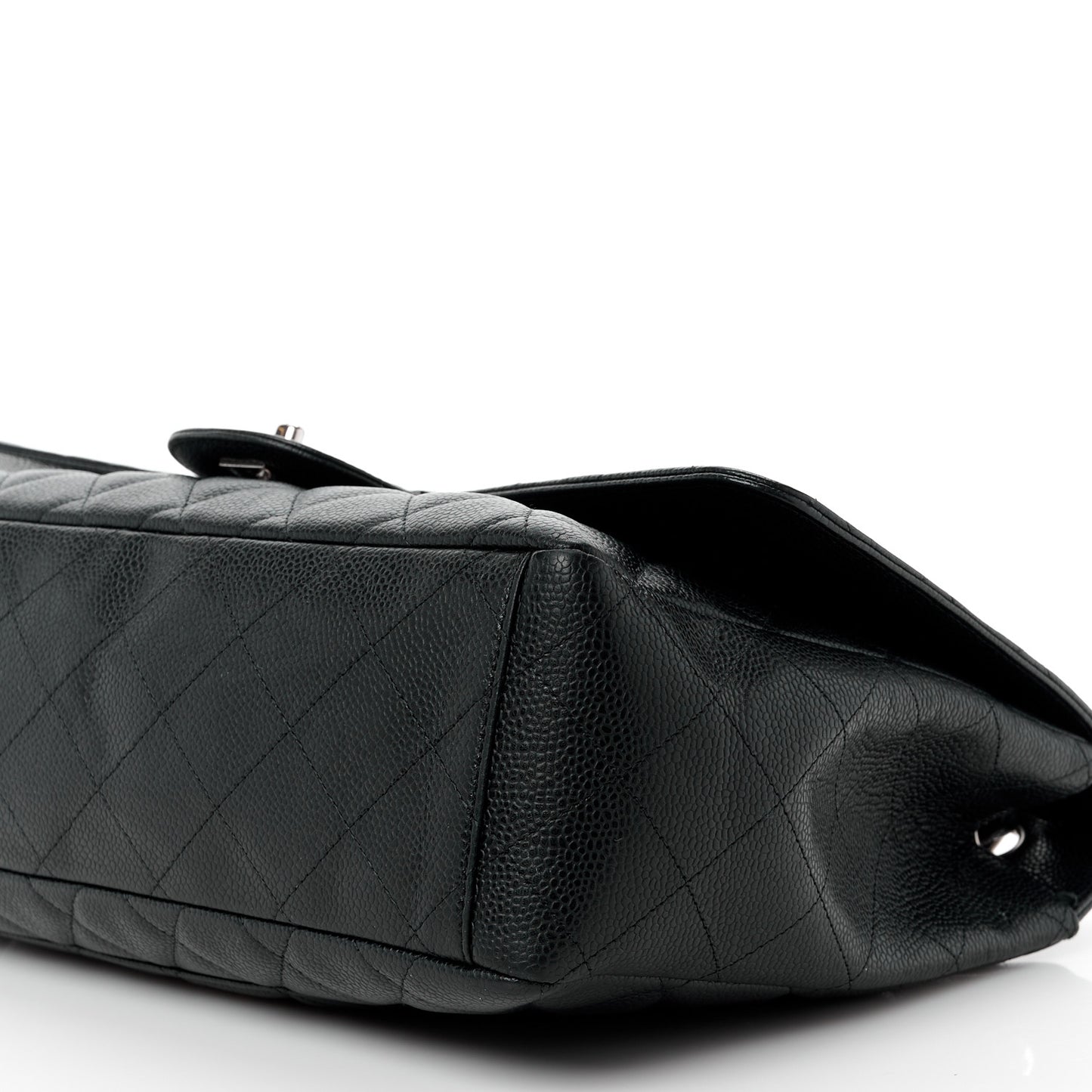 Caviar Quilted Maxi Single Flap Black