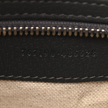 Gucci GG Supreme Monogram Textured Dollar Calfskin Ophidia Shoulder Bag Grey Black Graphite Grey 7 of 10