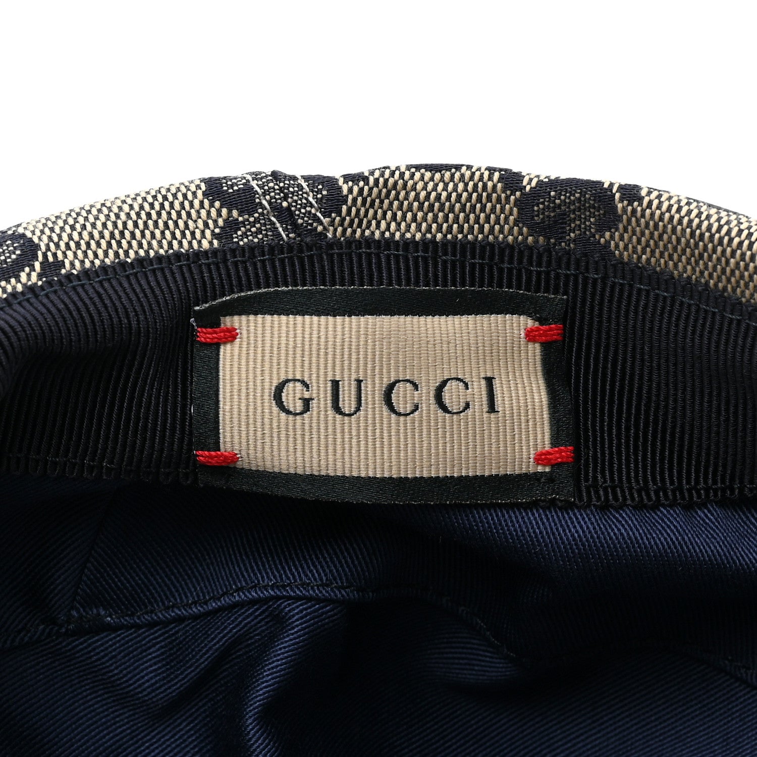 Gucci Monogram Flat Cap S Navy 6 of 6