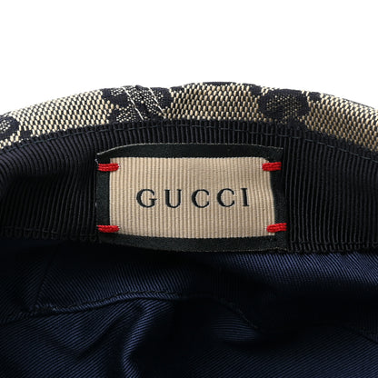 Gucci Monogram Flat Cap S Navy 6 of 6