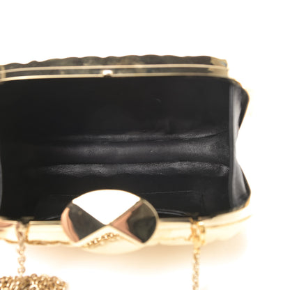 Christian Dior Metal Cannage Clutch Bag Gold 5 of 13