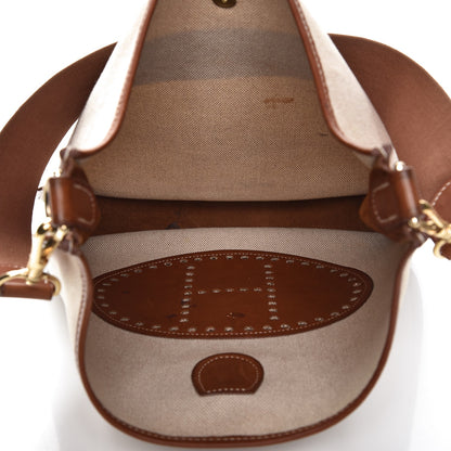 Hermes Toile Natural Barenia Evelyne GM Ebene 5 of 16