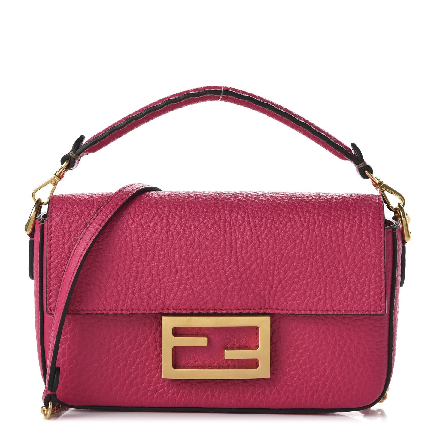Cuoio Romano Mini Baguette Fuxia