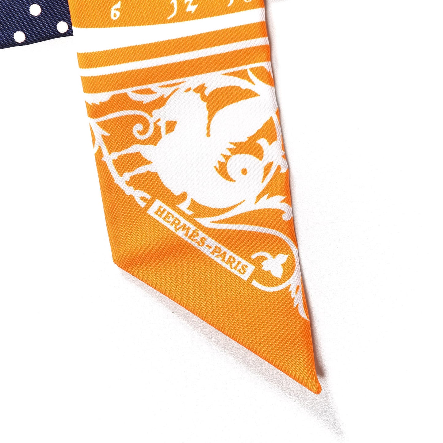 Silk Astrologie a Pois Twilly Orange Marine White