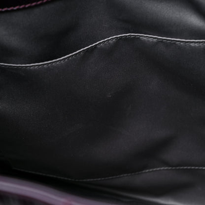 Chanel Distressed Patent Quilted Shopping Tote Purple 12 of 17