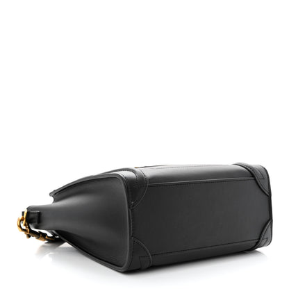 Celine Smooth Calfskin Nano Luggage Black 4 of 11