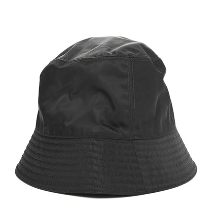 Prada Re-Nylon Metal Triangle Logo Womens Bucket Hat M Black 5 of 10