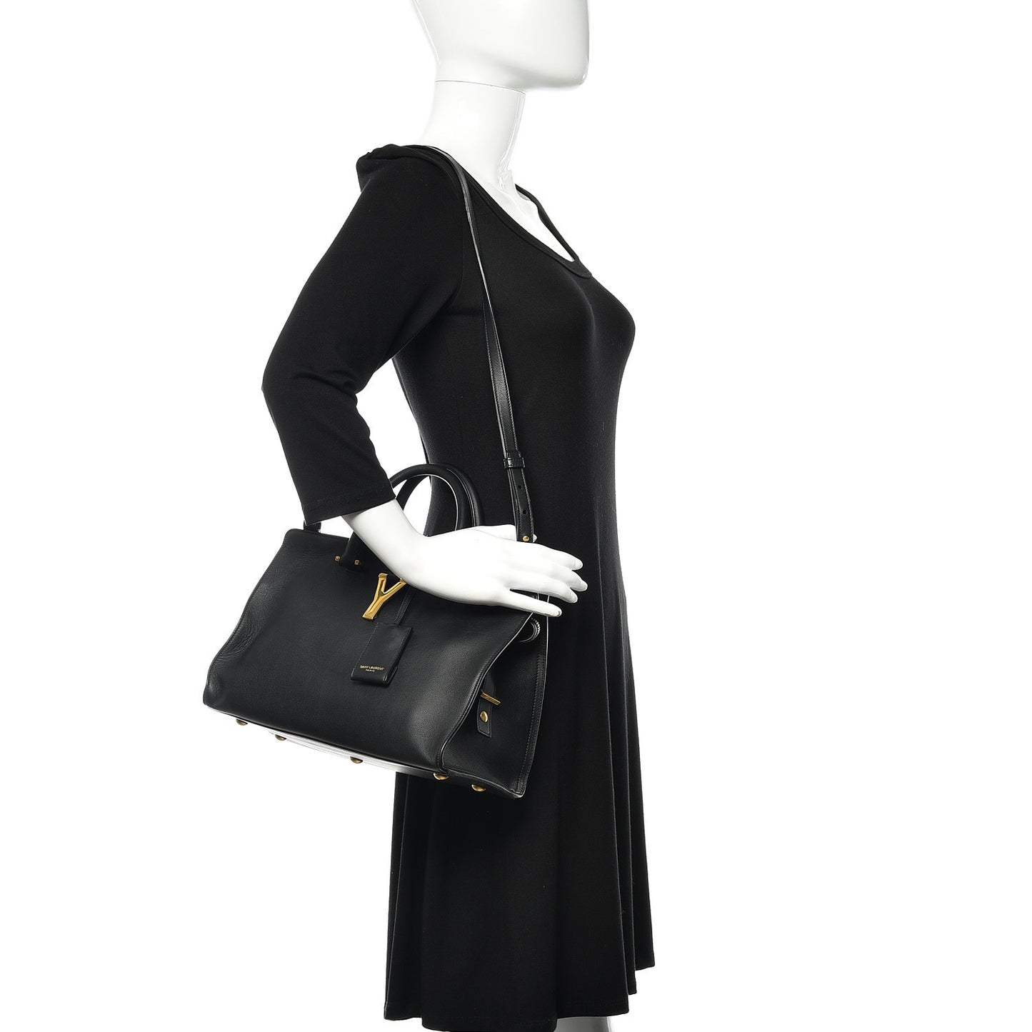 Calfskin Small Classic Y Cabas Black