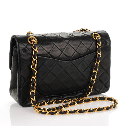 Chanel Lambskin Quilted Small Double Flap Black 3 of 10