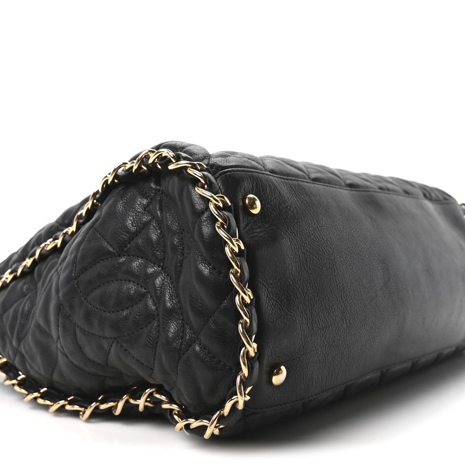 Chanel Calfskin Quilted Large Chain Me Hobo Black 7 of 8