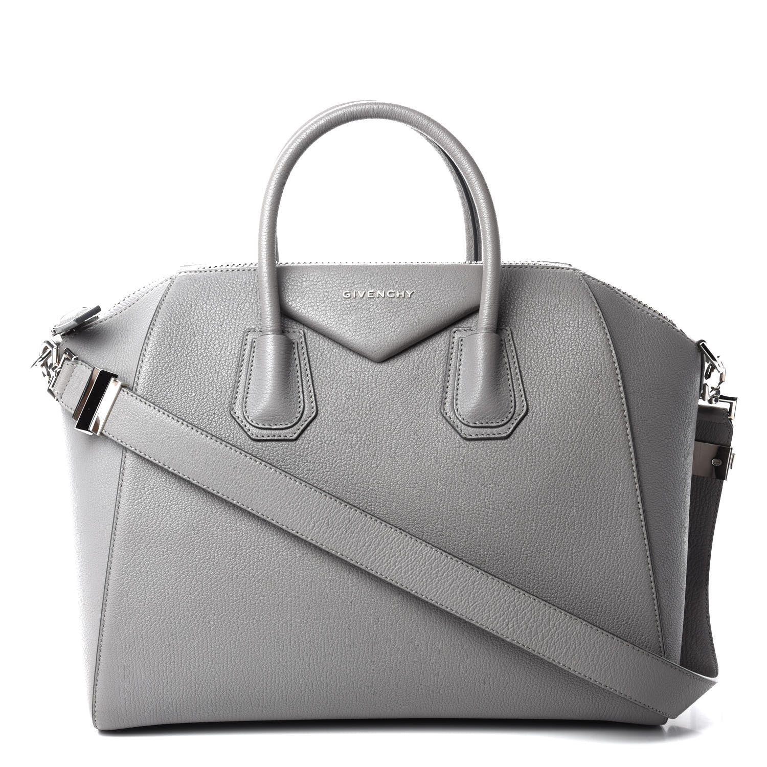 Givenchy Sugar Goatskin Medium Antigona Pearl Grey 2 of 10