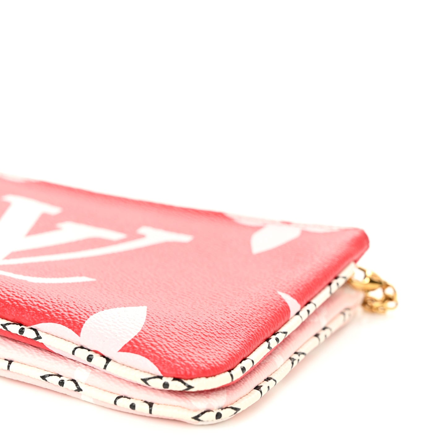 Monogram Giant Double Zip Pochette Rouge