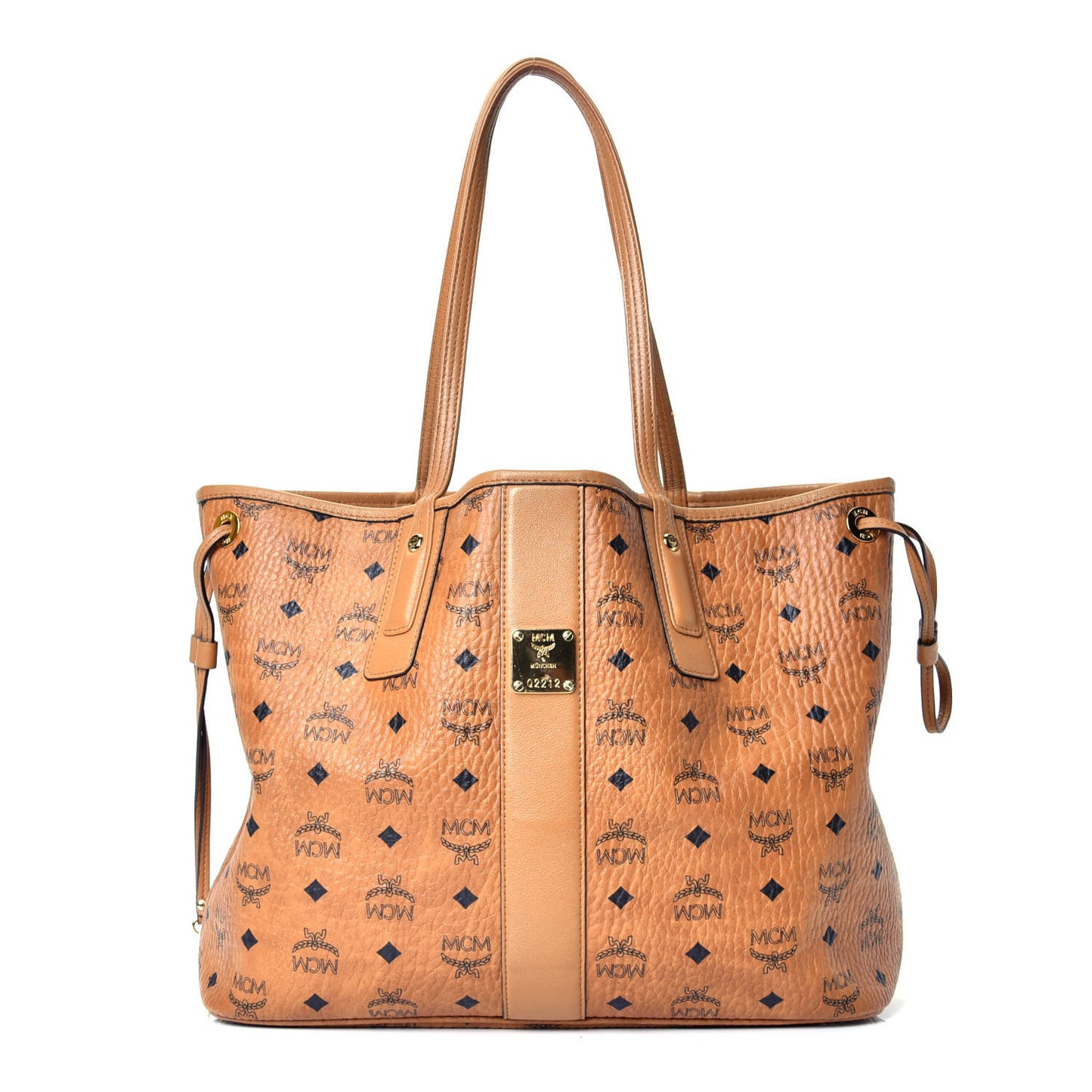 Visetos Medium Liz Reversible Shopper Tote Cognac