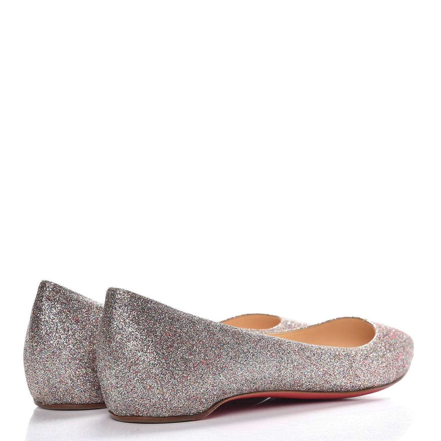 Metallic Glitter Pigalle Flats 37 Multicolor