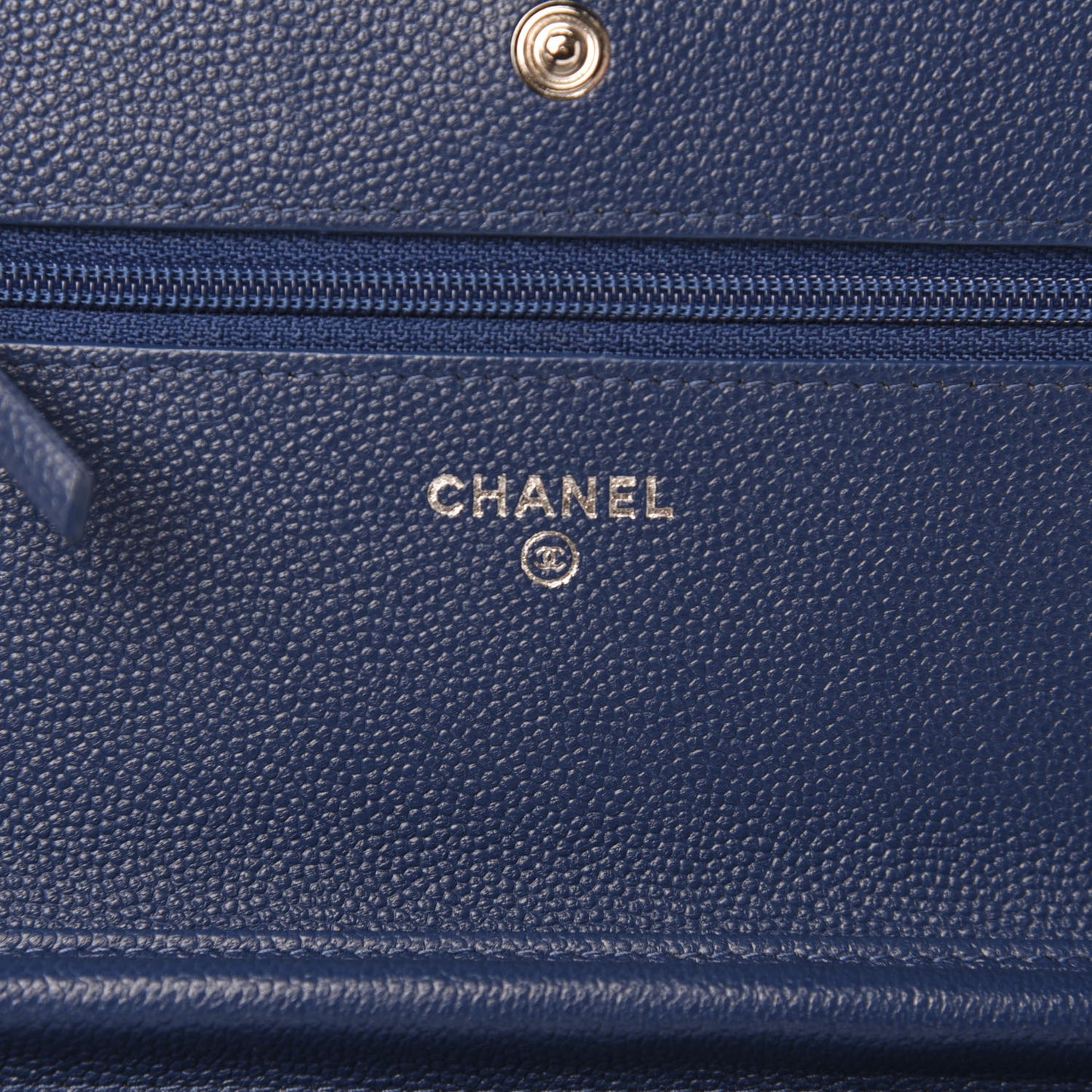 Caviar Chevron Wallet On Chain WOC Navy
