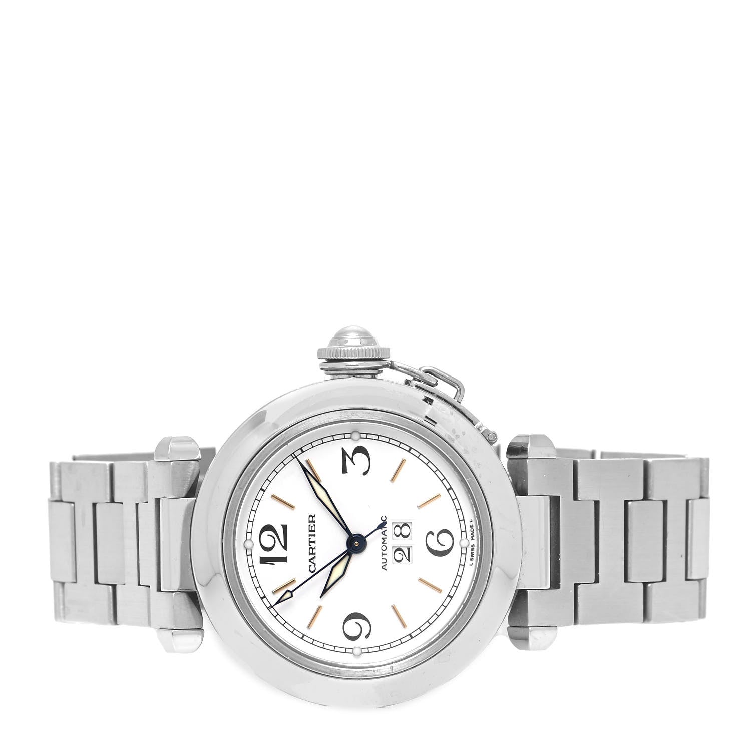 Cartier Stainless Steel 35mm Pasha C Big Date Automatic Watch 2 of 4