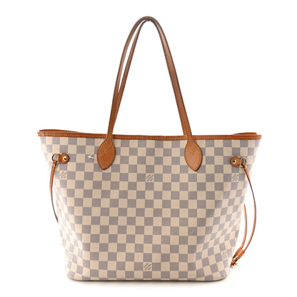 Louis Vuitton Damier Azur Neo Neverfull MM Rose Ballerine 1 of 10