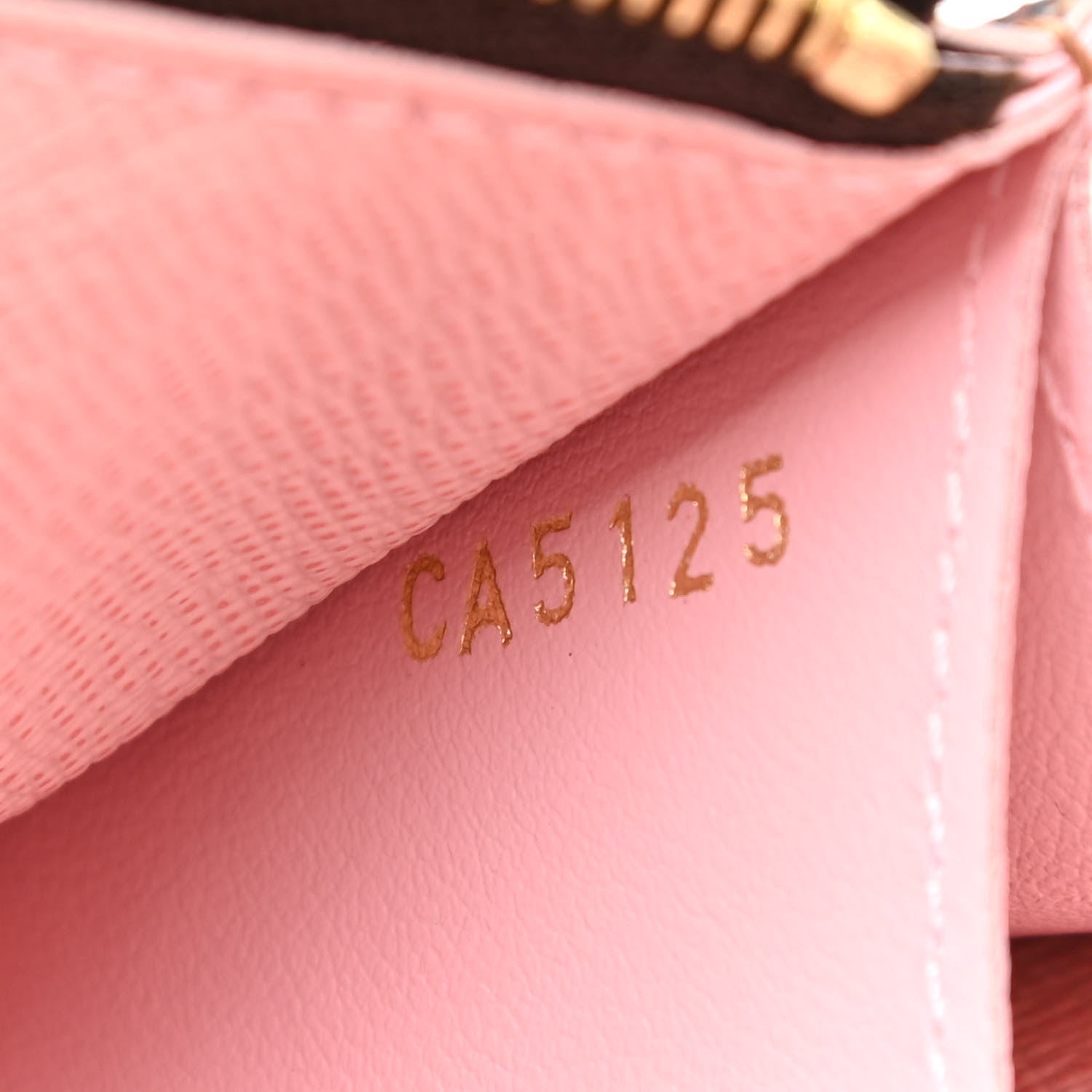 Louis Vuitton Damier Ebene Caissa Wallet Rose Ballerine 7 of 7