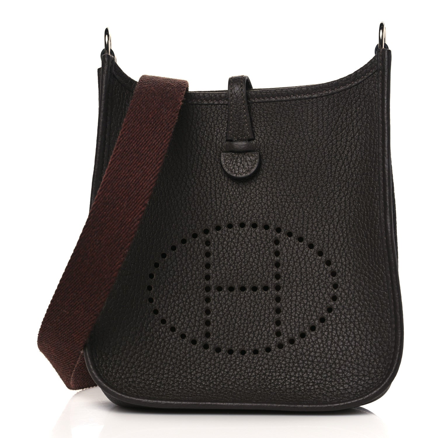 Hermes Taurillon Clemence Amazone Evelyne TPM Ebene Havane 1 of 10