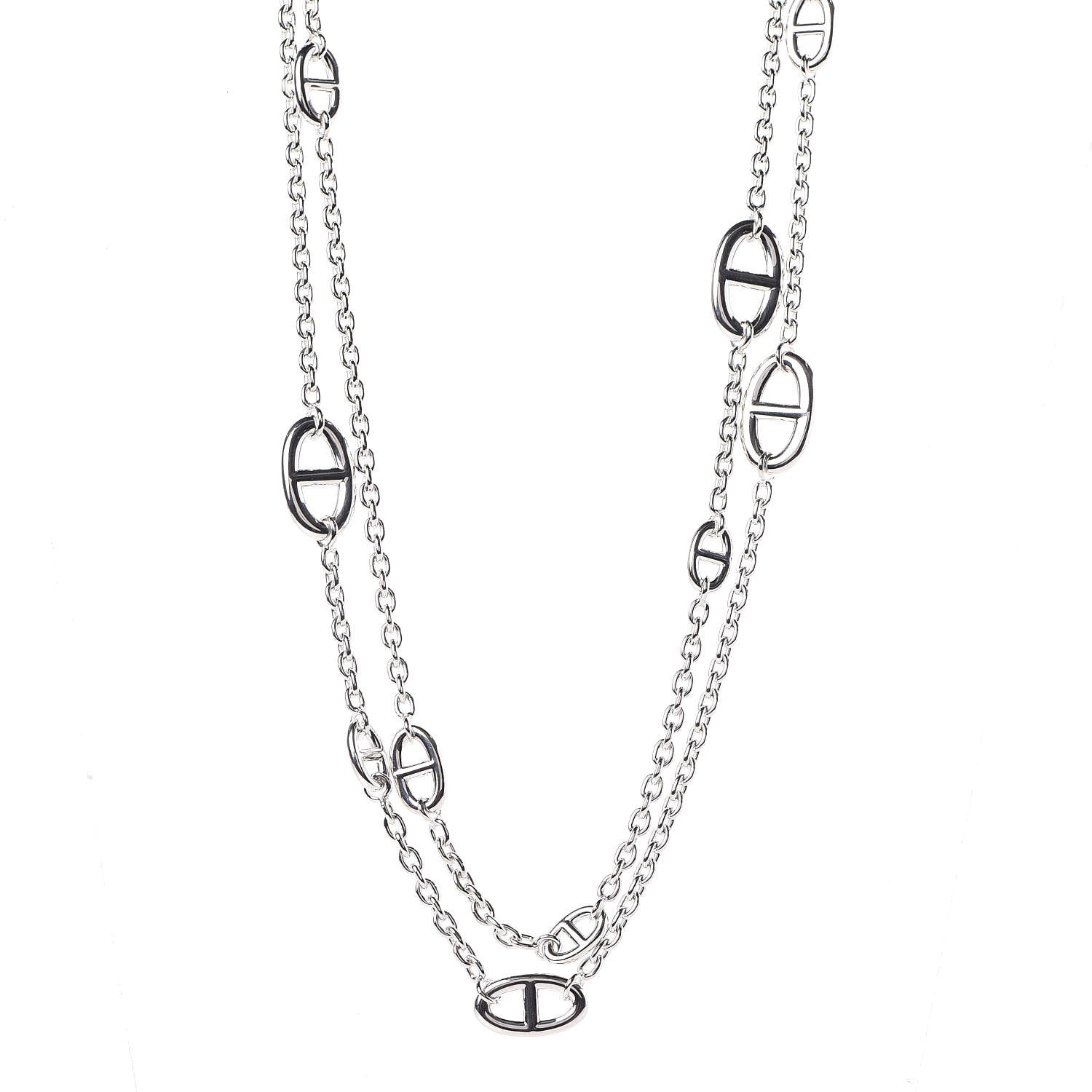 Hermes Sterling Silver Farandole Necklace 120 1 of 7