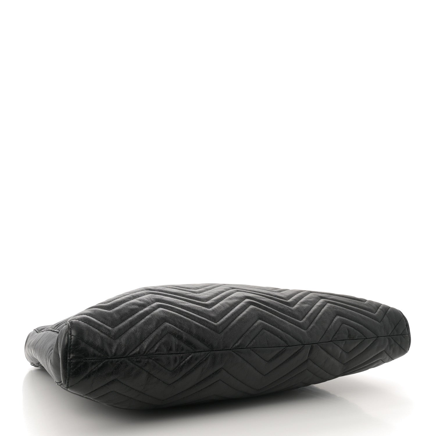 Gucci Azalea Calfskin Matelasse Large GG Marmont Slim Tote Black 4 of 12