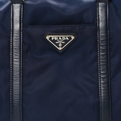 Prada Tessuto Nylon Vitello Tote Baltico 7 of 12
