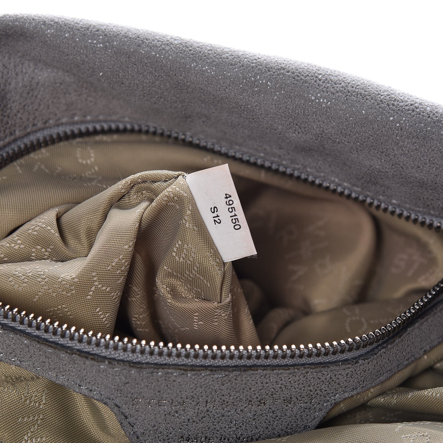 Shaggy Deer Falabella Fold Over Tote Grey