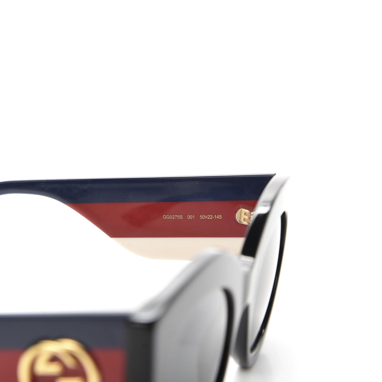 Acetate Web Oversized Frame Sunglasses GG0275 Black