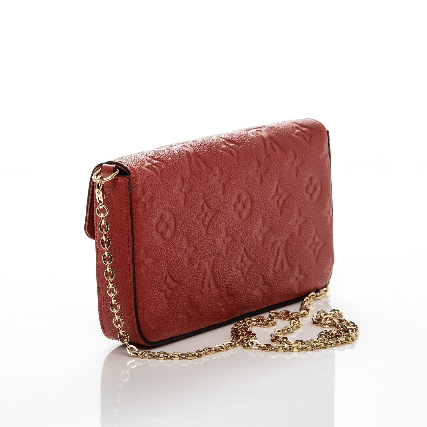 Louis Vuitton Empreinte Pochette Felicie Chain Wallet Cherry 3 of 7