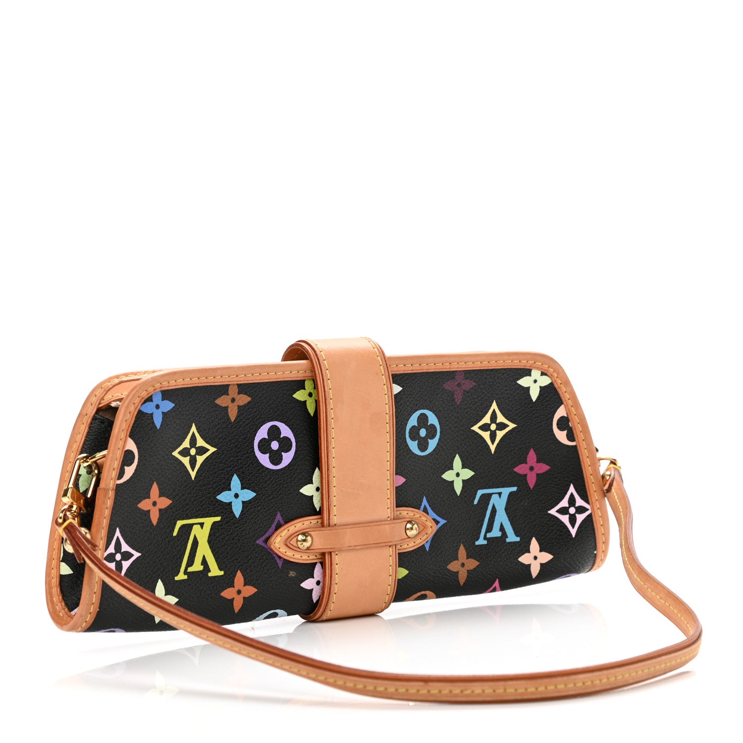 Louis Vuitton Monogram Multicolor Shirley Black 3 of 8