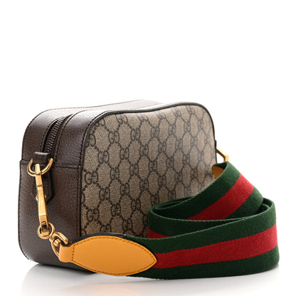 Gucci GG Supreme Monogram Web Neo Vintage Shoulder Bag Beige New Acero Crop 3 of 13