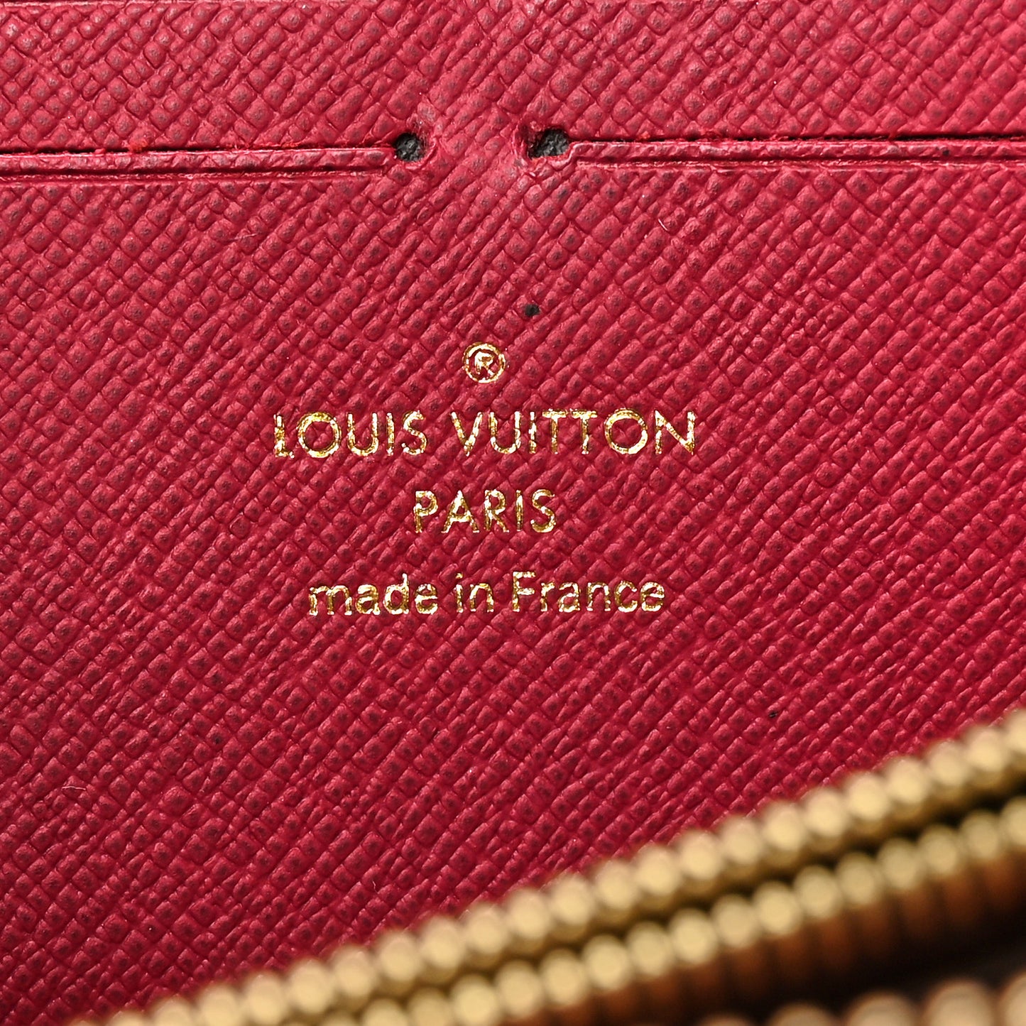 Monogram Clemence Wallet Fuchsia