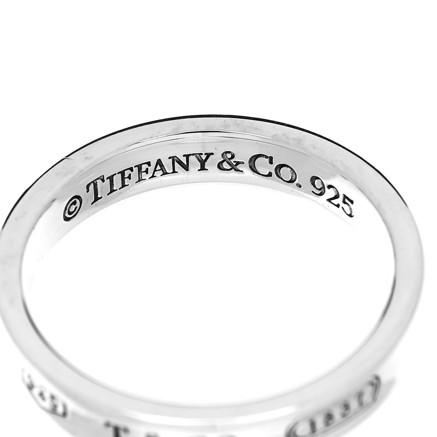 Sterling Silver Narrow 1837 Band Ring 58 8.5