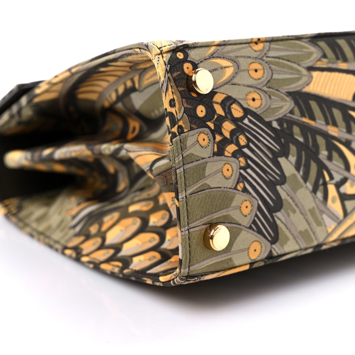 Silk Twill Printed Creations Iconic Top Handle Bag Multicolor
