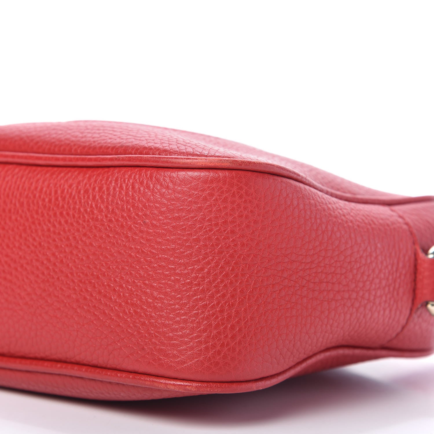 Gucci Pebbled Calfskin Small Soho Disco Bag Tabasco Red 7 of 9