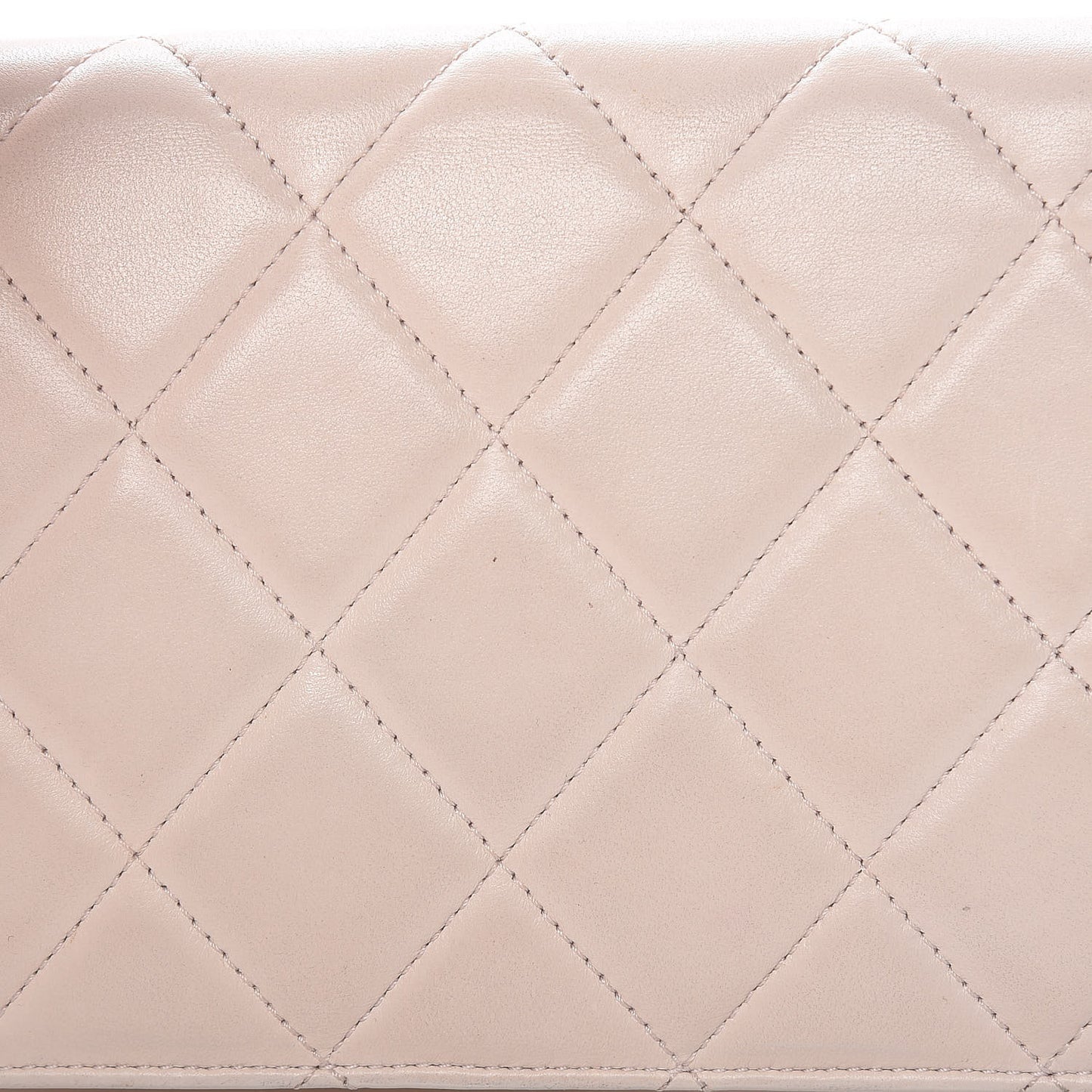 Lambskin Quilted Golden Class Wallet on Chain WOC Light Pink