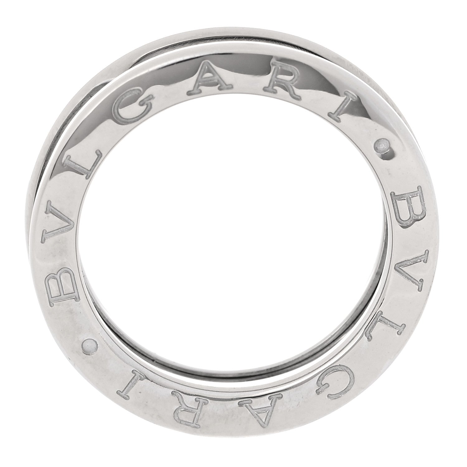Bulgari 18K White Gold B.Zero1 One-Band Ring 48 4.5 5 of 5