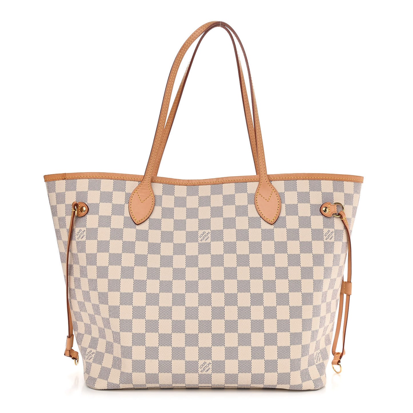 Damier Azur Neo Neverfull MM Rose Ballerine