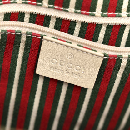 Gucci Monogram Medium New Britt Hobo Tote Off White 6 of 15