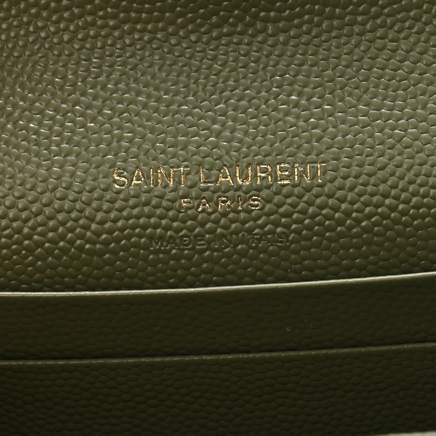 Grain De Poudre Matelasse Chevron Small Monogram Envelope Wallet Light Sage