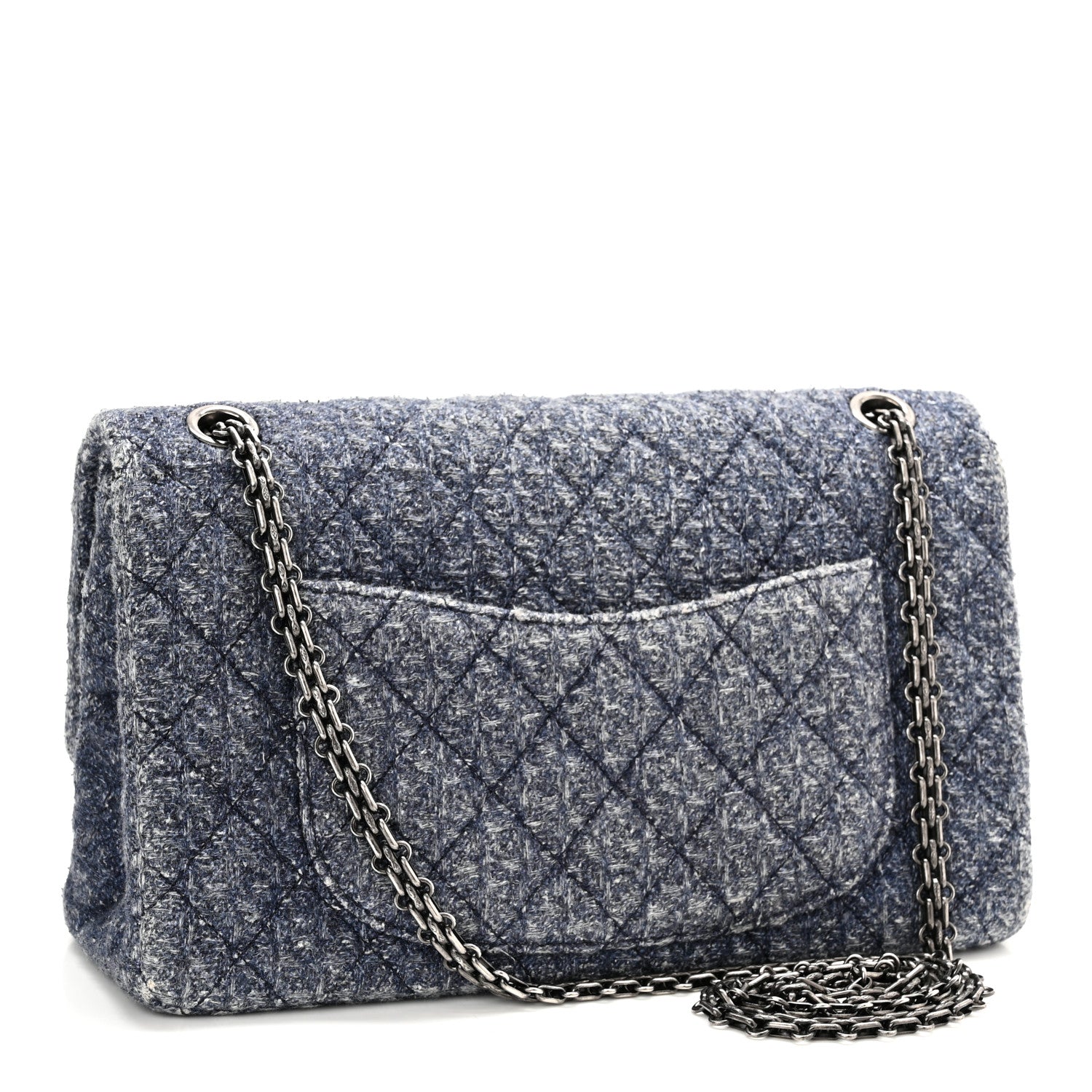Chanel Tweed 2.55 Reissue 226 Flap Blue 3 of 11