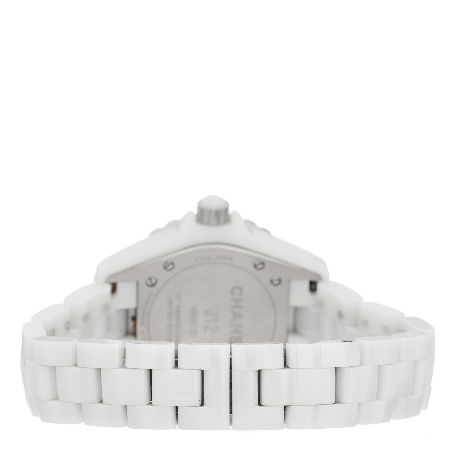 Chanel Stainless Steel Ceramic 33mm J12 Phantom Quartz Watch White 3 of 4