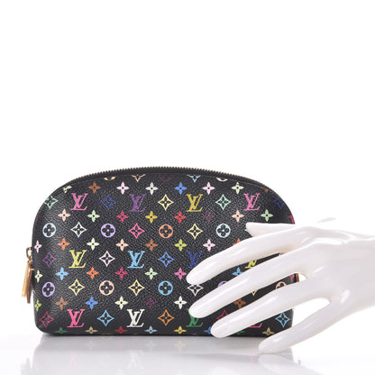 Louis Vuitton Monogram Multicolor Cosmetic Pouch Black Grenade 2 of 7