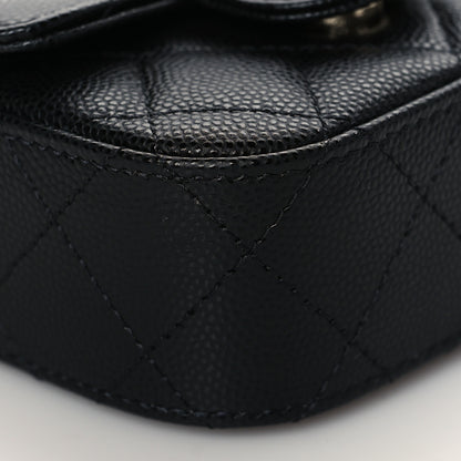 Chanel Caviar Quilted Mini Clutch With Chain Black 10 of 12