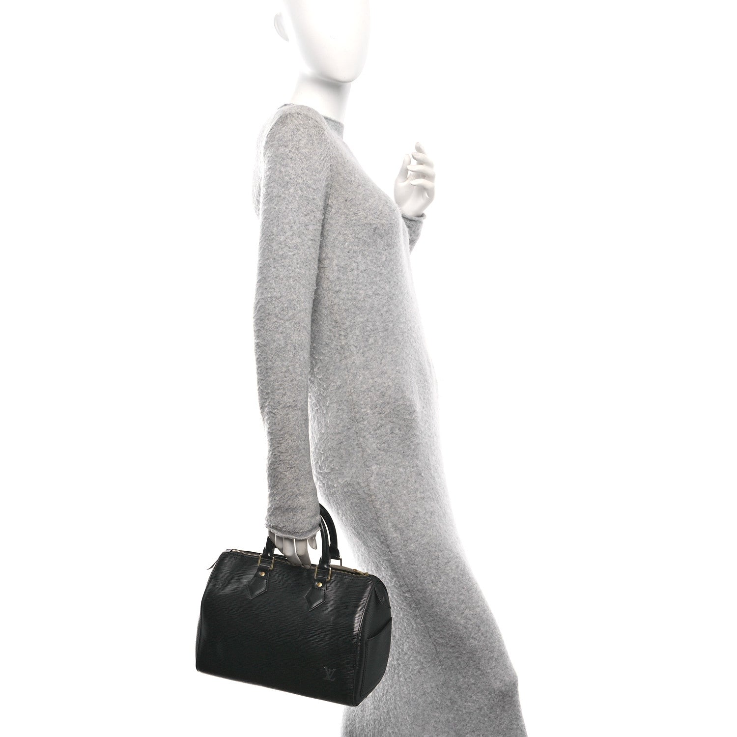 Louis Vuitton Epi Speedy 25 Black 2 of 13