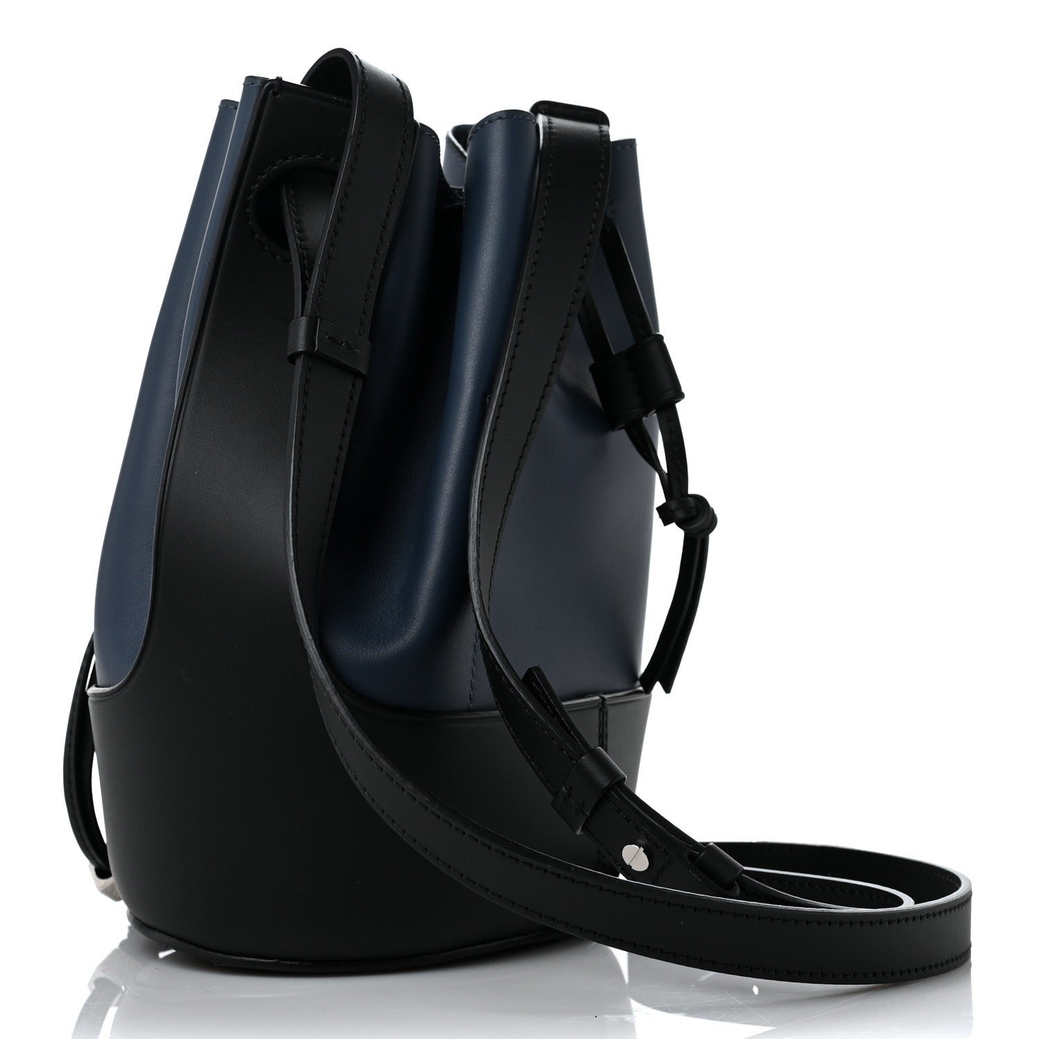 Loewe Calfskin Small Balloon Bucket Bag Indigo Dye Black 3 of 8