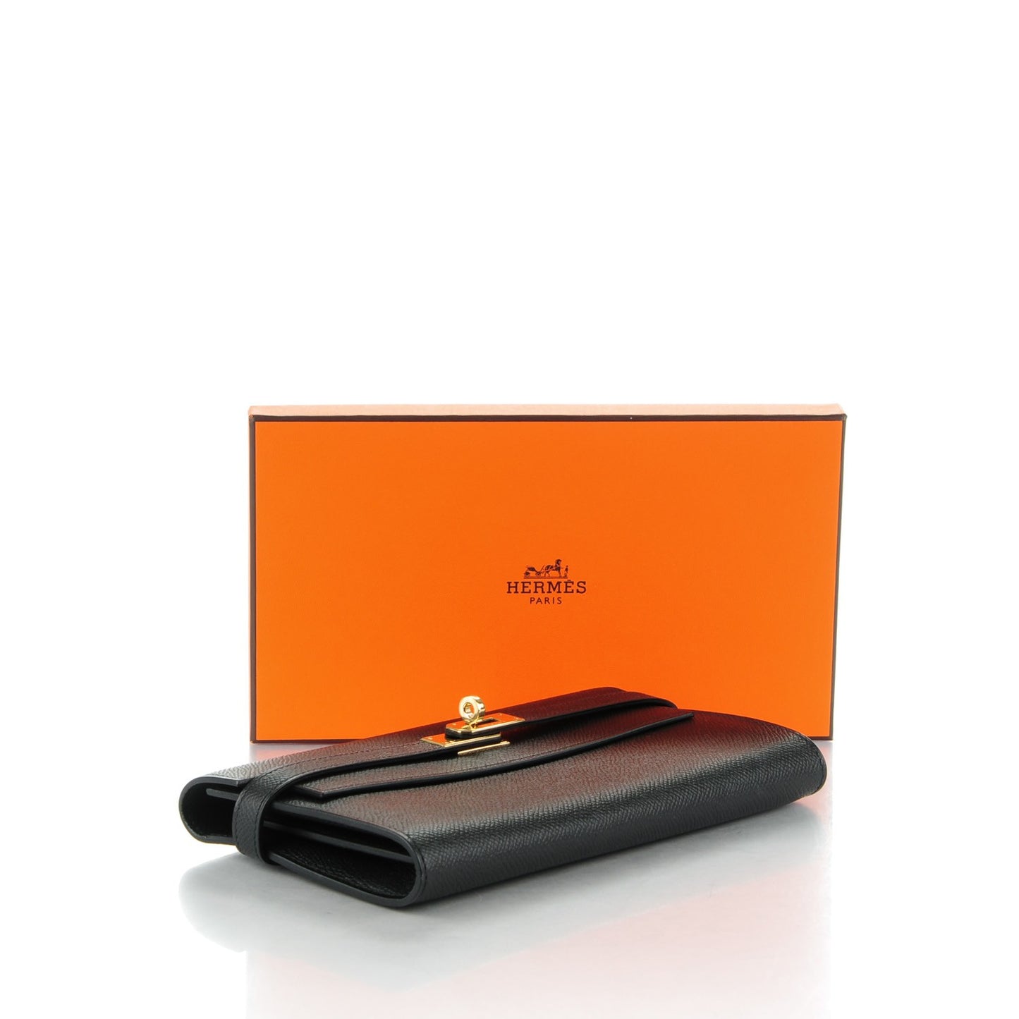 Epsom Kelly Longue Wallet Black